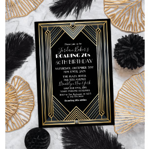 Invitación CUALQUIER EVENTO - Rugiente 20s Fiesta Art Déco de