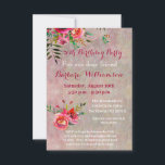 Invitación Cualquier fiesta de cumpleaños de Amigo Especial d<br><div class="desc">Hermosa tarjeta de invitación para una fiesta de cumpleaños para un amigo especial; es agradable mirar con flores de acuarela y un fondo suave de textura. Gentil, colorido y alegre — será muy apreciado. Mucho que personalizar en esta invitación y será apropiado para cualquier edad con un simple cambio de...</div>