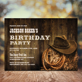 Invitación Cualquier fiesta de cumpleaños occidental de Age R