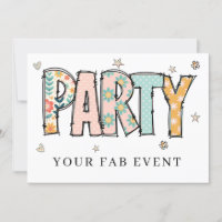 * Cualquier FIESTA DIY Invitar a Doodle evento col