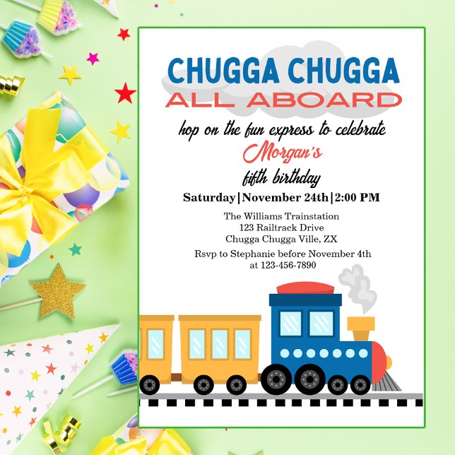 Invitación Cualquier Personalizado colorido de cumpleaños (Subido por el creador)