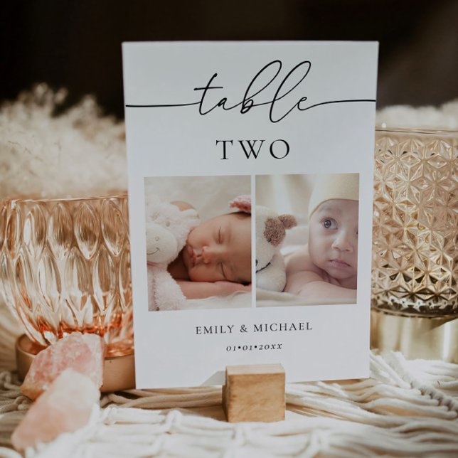 Invitación Cuando éramos Bodas de edad Número de tabla Rótulo (Subido por el creador)