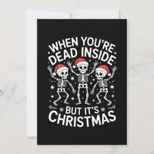 Invitación Cuando estás muerto por dentro es esqueleto de Nav
