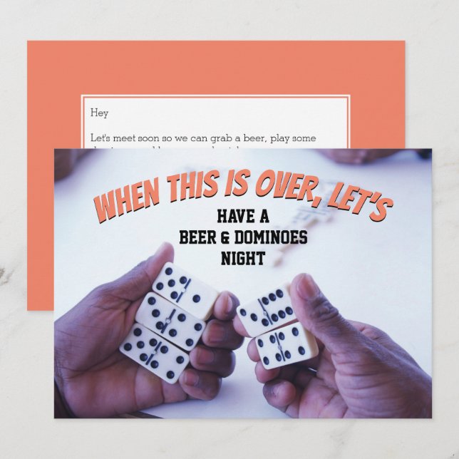 Invitación CUANDO ESTO TERMINE, Guardemos La Fecha (Anverso / Reverso)