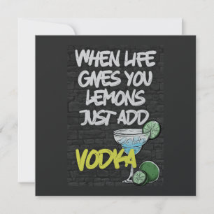 Invitación ¡Cuando la vida te da limón sólo agrega VODKA! Div