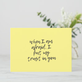 Invitación Cuando tengo miedo%2C deposito mi confianza en ti