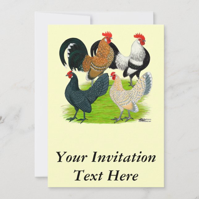 Invitación Cuarteto holandés Bantam (Anverso)