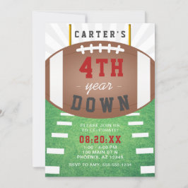 Invitación Cuarto Año de Aniversario del Fútbol