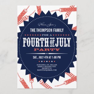 Invitación Cuarto de los fuegos artificiales de la libertad