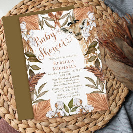 Invitación Cuate Giraffe Boho Grasas Secas Invita Baby Shower