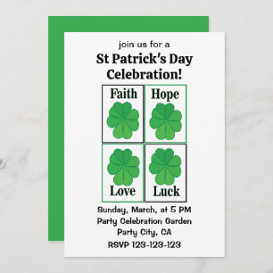 Invitación Cuatro Alucinos De Hojas De Lámina Día De Los Patr