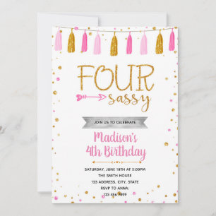 Invitación CUATRO años y sabroso
