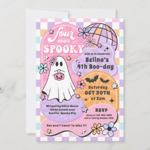 Invitación Cuatro Fantasma de Halloween de siempre