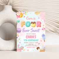 Cuatro fiestas de cumpleaños dulces