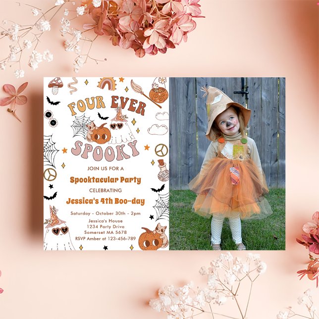 Invitación Cuatro jugosos cumpleaños de Halloween de Cute Gro (Subido por el creador)