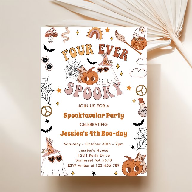 Invitación Cuatro jugosos cumpleaños de Halloween de Cute Gro (Subido por el creador)