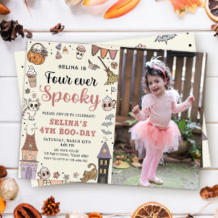 Invitación Cuatro jugosos invitados de Halloween cumpleaños