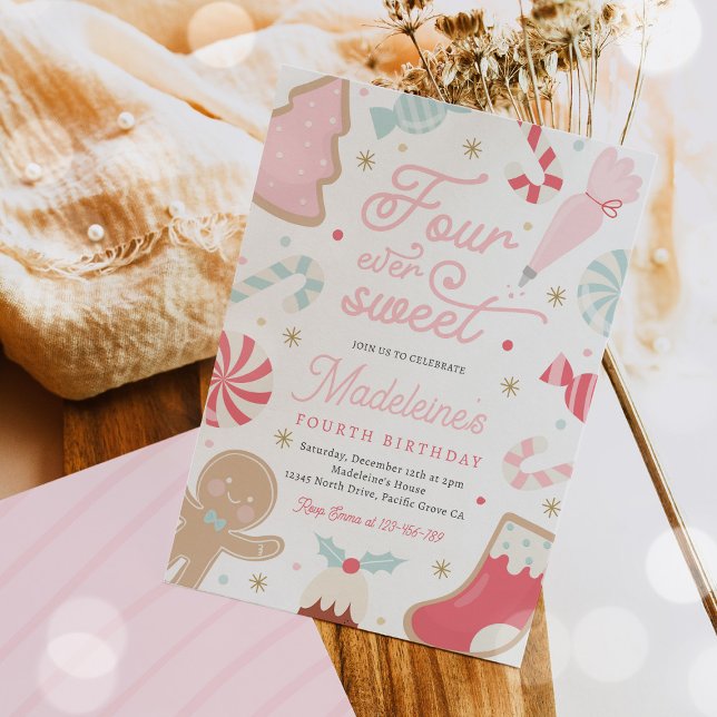 Invitación Cuatro Navidades dulces de la historia Cookie 4º c (Subido por el creador)