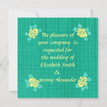 Cuatro Rosas Amarillas Invitan a una Boda Jugada V