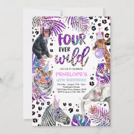 Invitación Cuatro salchichas arcoiris salvajes de siempre Saf