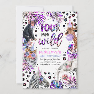 Invitación Cuatro salchichas arcoiris salvajes de siempre Saf