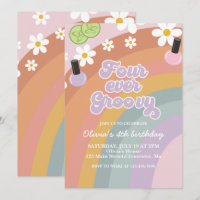 Cuatro Spa Groovy Arcoiris 4 cumpleaños
