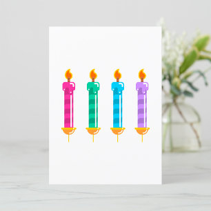 Invitación Cuatro velas