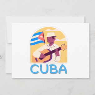 Invitación Cuba Salsa Vintage