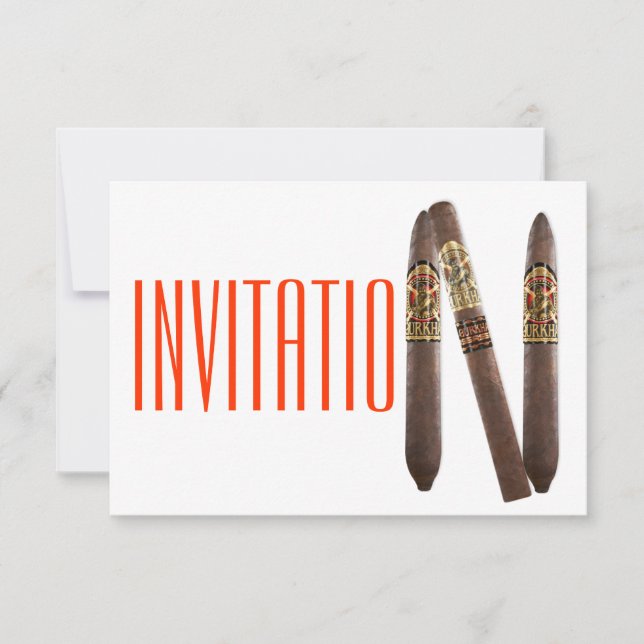 Invitación cubana del Cigaro Fiesta Lounge (Anverso)