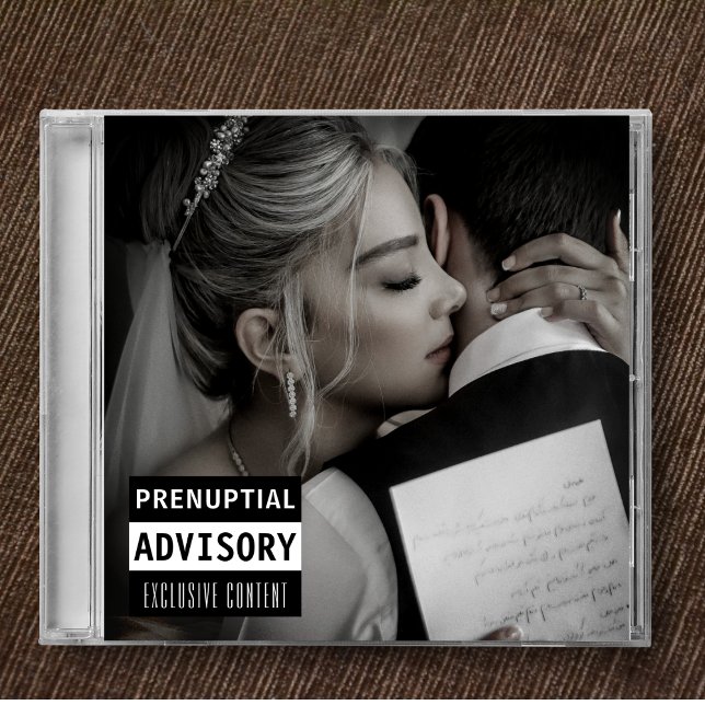 Invitación Cubierta de álbum de CD de música Boda Guardar la  (Music CD Album Cover Wedding Save The Date Invitation
)