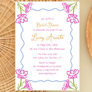Invitación Cubierta de Bridal Bridal con Mano Mediterránea