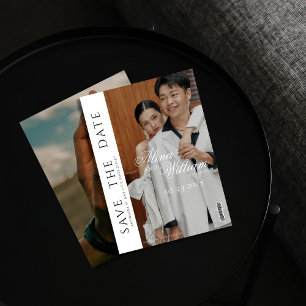 Invitación Cubierta de la revista editorial Boda Guardar la f