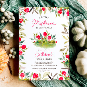 Invitación Cubierta de otoño acuática pequeña champiñón peque