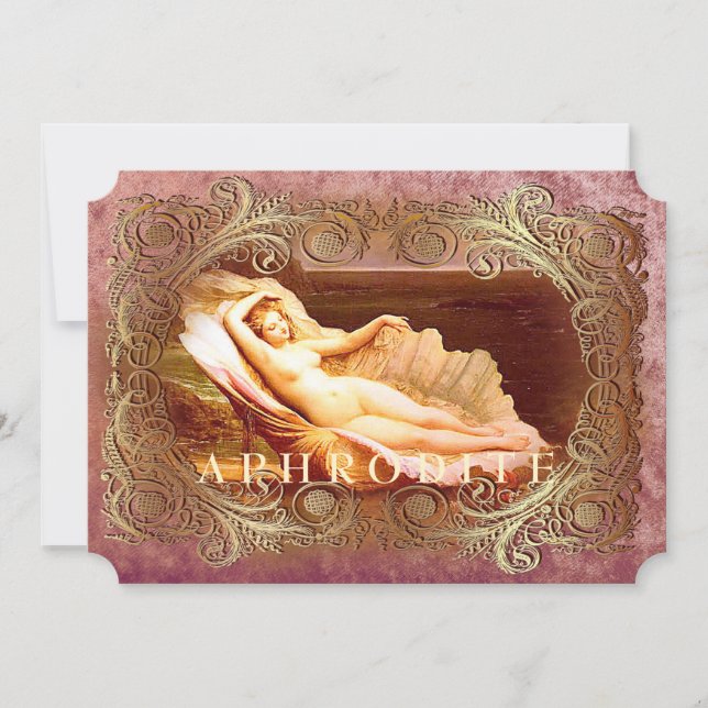 Invitación Cubierta marina - conchas de playa oceánicas (Anverso)