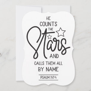 Invitación Cuenta las estrellas y las llama por su nombre Sal
