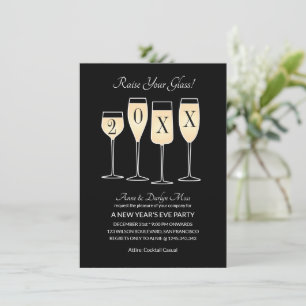 Invitación Cuenta regresiva del Fiesta de Nochevieja Cocktail