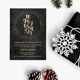 Invitación Cuenta regresiva para el Fiesta de Año Nuevo y Neg