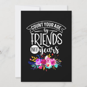 Invitación Cuenta tu edad por amigos