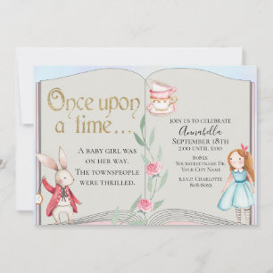 Invitación Cuento de Alicia en el País de las Maravillas en A