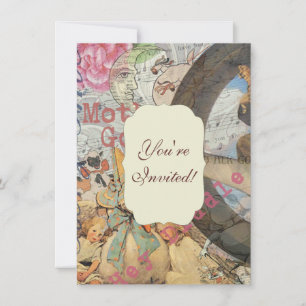 Invitación Cuento de Hadas de la Rima Infantil de Mamá Oca