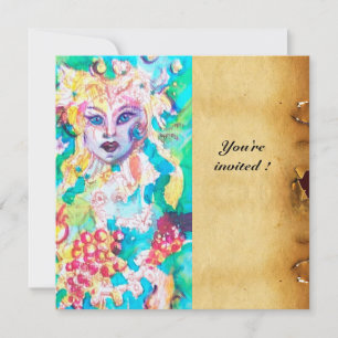 Invitación CUENTO DE HADAS DE LA UVA pergamino