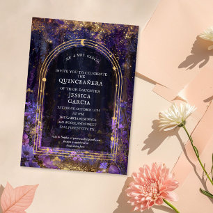 Invitación Cuento de Hadas de Verano Bosque Encantado Quincea