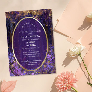 Invitación Cuento de Hadas de Verano Bosque Encantado Quincea