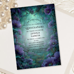 Invitación Cuento de Hadas de Verano Bosque Encantado Quincea
