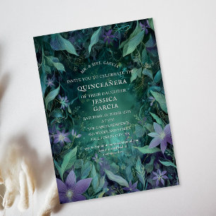 Invitación Cuento de Hadas de Verano Bosque Encantado Quincea