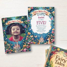 Invitación Cuento de hadas del bosque de Woodland