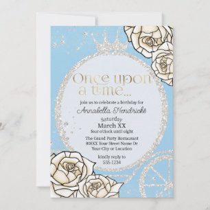 Invitación Cuento de Hadas del Carruaje de la Princesa Cenici