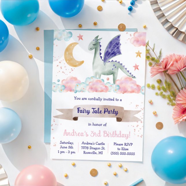 Invitación Cuento de hadas, Fiesta de cumpleaños temática de  (Subido por el creador)