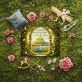 Invitación Cuento de Hadas Princesa Encantada Castillo