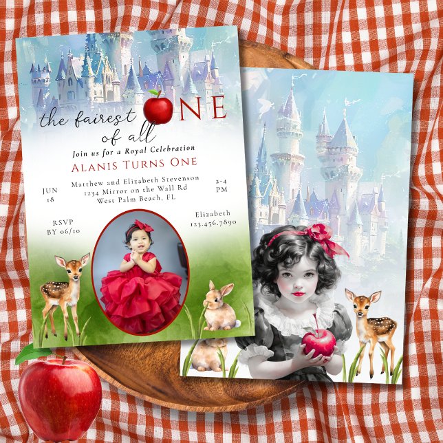 Invitación Cuento de Hadas Princesa La Más Bella Cumpleaños 1 (Subido por el creador)